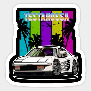 Italian Supercar Testarossa Sticker